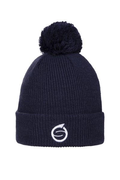 Mens And Ladies Embroidered Thermal Lined Merino Golf Bobble Hat