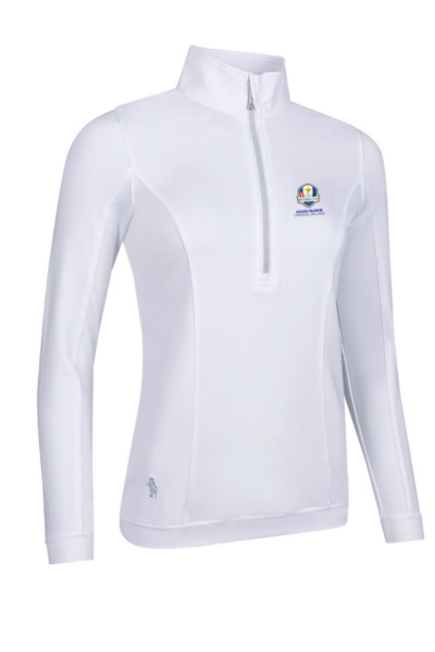 Official Ryder Cup 2027 Ladies Quarter Zip Lightweight Shaped Panel Performance Golf Midlayer
