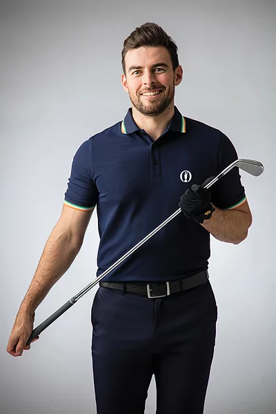 The Open Mens Irish Flag Performance Golf Polo Shirt