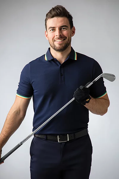 Mens Irish Flag Performance Golf Polo Shirt