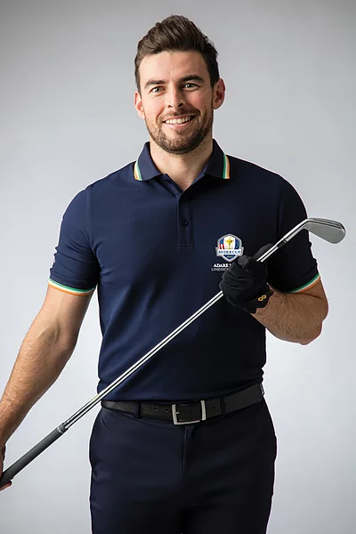 Official Ryder Cup 2027 Mens Irish Flag Performance Golf Polo Shirt