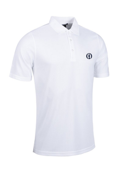 The Open Mens Performance Pique Golf Polo Shirt