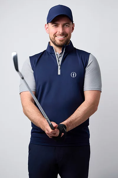 The Open Mens Quarter Zip Lightweight Performance Golf Slipover