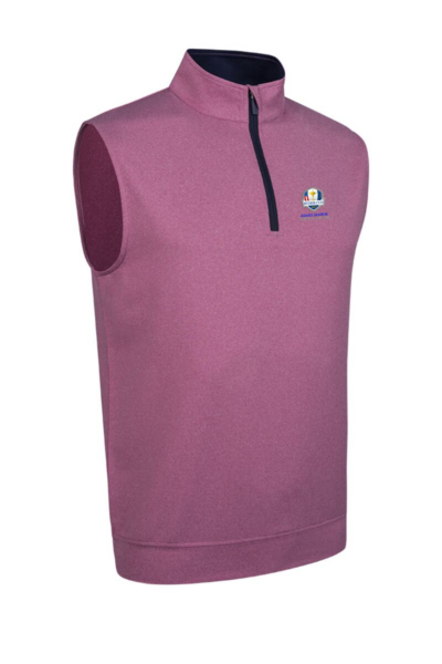 Official Ryder Cup 2027 Mens Quarter Zip Lightweight Performance Golf Slipover