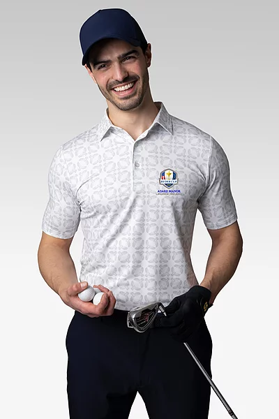Official Ryder Cup 2027 Mens Eagle Bird Print Performance Golf Shirt