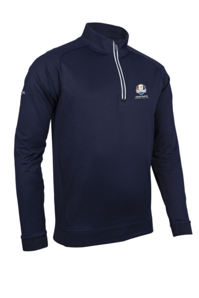 Official Ryder Cup 2027 Mens Quarter Zip Rib Performance Golf Midlayer