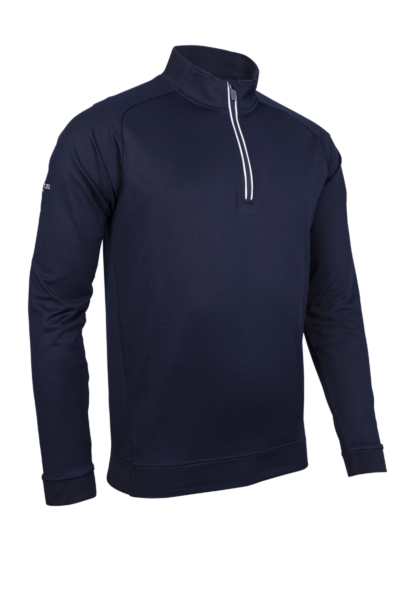 Mens Quarter Zip Rib Performance Golf Midlayer