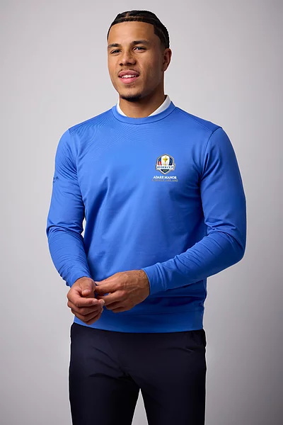 Official Ryder Cup 2027 Mens Crew Neck Performance Midweight Golf Midlayer