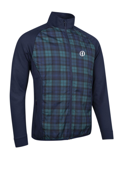 The Open Mens Full Zip Quilted Performance Thermal Golf Jacket