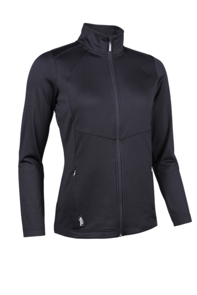 Ladies Full Zip Coverstitch Panelled Performance Midweight Midlayer Jacket