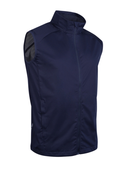 Mens Full Zip Lightweight Stretch Water Repellent Golf Gilet