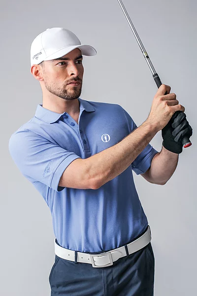 The Open Mens Cotton Pique Golf Polo Shirt