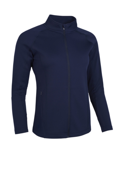 Ladies Full Zip Coverstitch Panelled Midlayer Golf Jacket