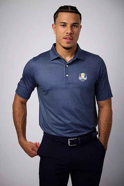 Official Ryder Cup 2027 Mens Micro Tee Print Performance Golf Shirt