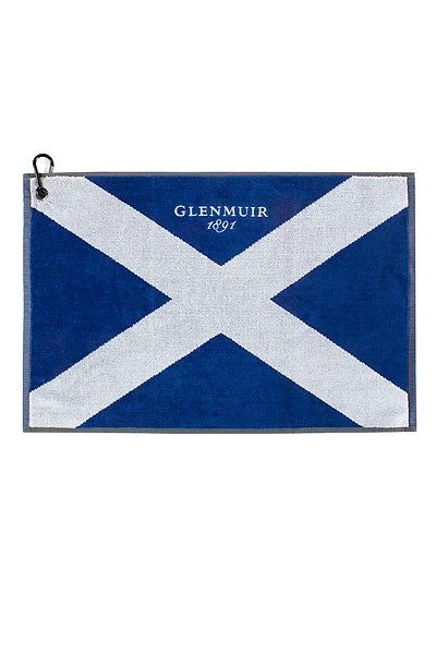 Saltire Flag Jacquard Cotton Golf Bag Towel