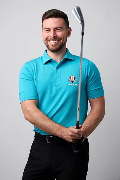 Official Ryder Cup 2027 Mens Tailored Collar Performance Golf Shirt