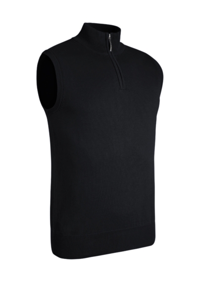 Mens Quarter Zip Lightweight Cotton Lightweight Golf Slipover