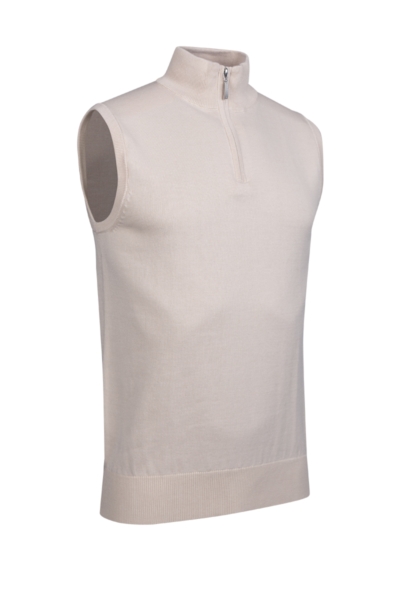 Mens Quarter Zip Lightweight Cotton Lightweight Golf Slipover