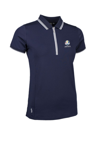 Official Ryder Cup 2027 Ladies Mesh Panel Performance Golf Shirt
