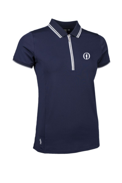 Official The Open Ladies Mesh Panel Performance Golf Shirt
