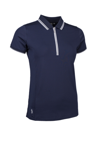 Ladies Mesh Panel Performance Golf Shirt