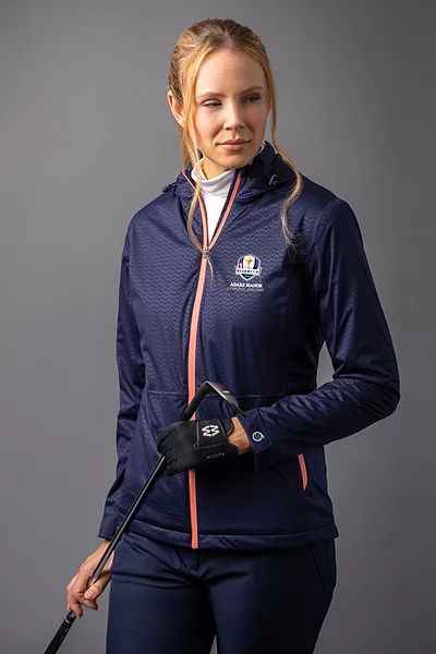 Official Ryder Cup 2027 Ladies Whisperdry Fleece Lined Waterproof Golf Jacket