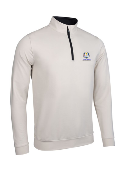 Official Ryder Cup 2027 Mens Quarter Zip Lightweight Performance Golf Midlayer