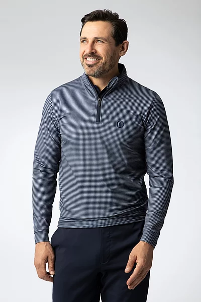 The Open Mens Quarter Zip Lightweight Performance Golf Midlayer