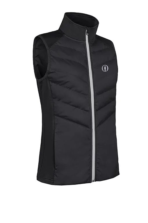 The Open Ladies Diagonal Bonded Quilted Thermal Golf Gilet
