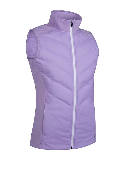 Ladies Diagonal Bonded Quilted Thermal Golf Gilet Sale