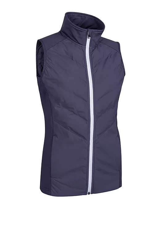 Ladies Diagonal Bonded Quilted Thermal Golf Gilet