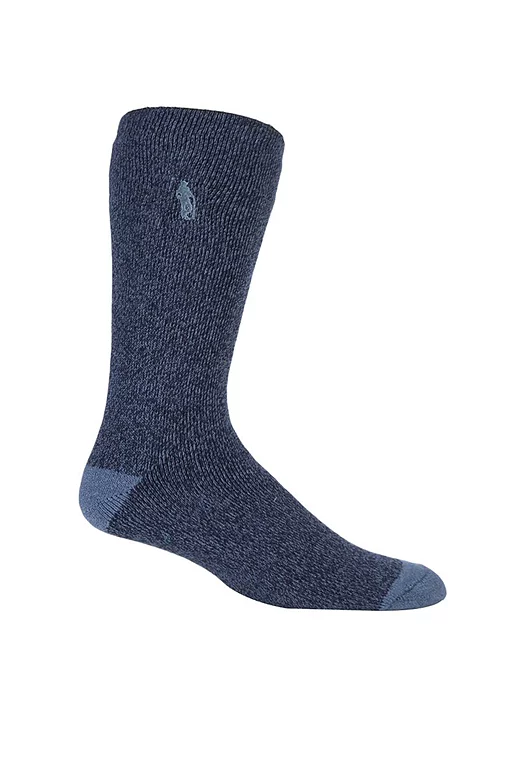 Ladies Heat Holder Winter Thermal Golf Socks Navy UK 4-8