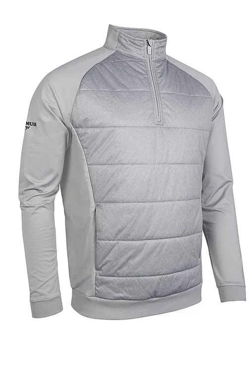 Mens Quarter Zip Performance Hybrid Midweight Golf Midlayer