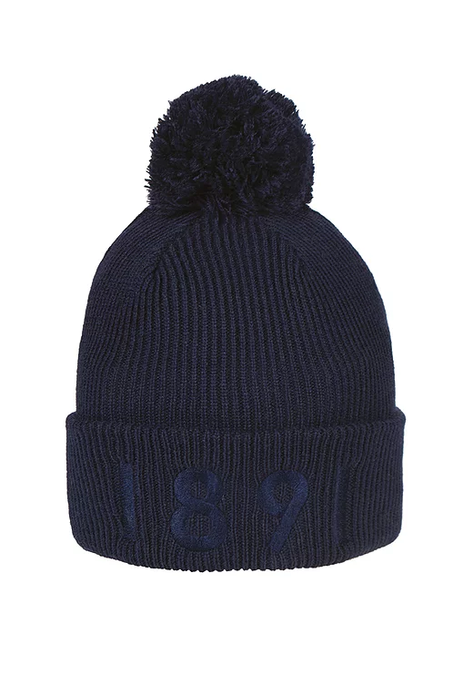 Mens And Ladies Thermal Lined Turn Up Rib Merino 1891 Heritage Bobble Hat