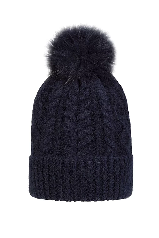 Ladies Thermal Lined Faux Fur Bobble Hat Sale