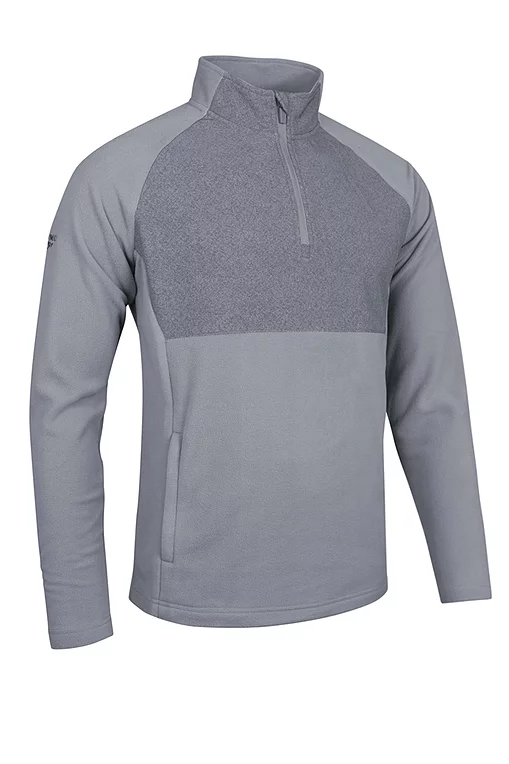 Mens Quarter Zip Fleece Hybrid Performance Midweight Golf Midlayer Sale