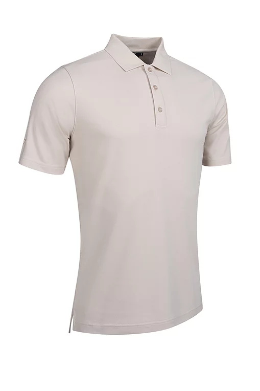 Mens Performance Pique Golf Polo Shirt Linen S