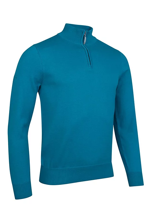 Mens Quarter Zip Lightweight Cotton Golf Sweater Sale