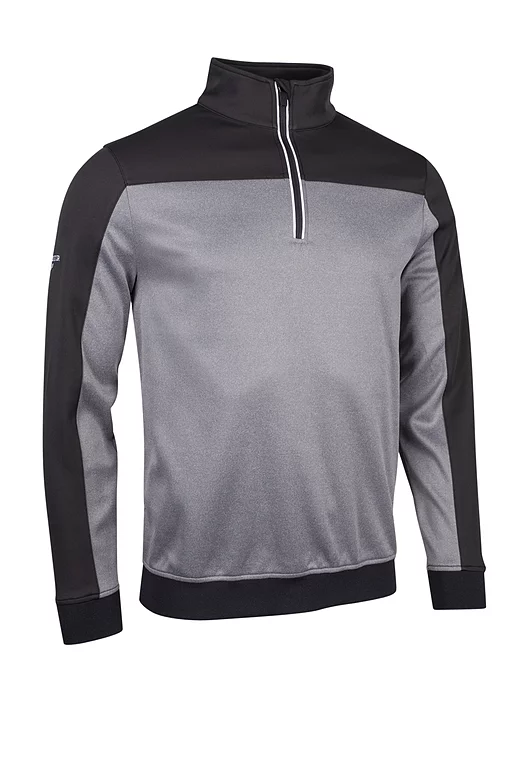 Mens Quarter Zip Colour Block Performance Midweight Golf Midlayer Sale