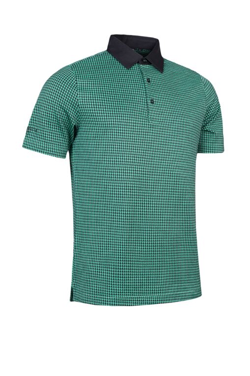 Orange And Blue Butterfly Print Men's Golf Shirts