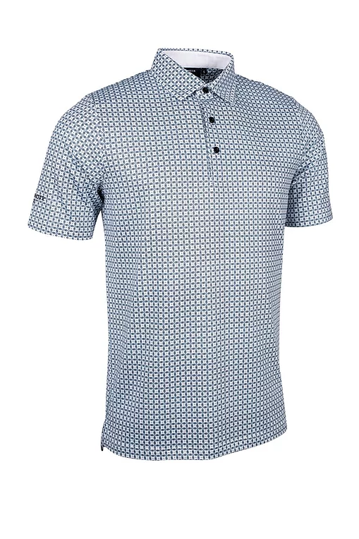Mens All Over Micro G Print Performance Golf Shirt Sale