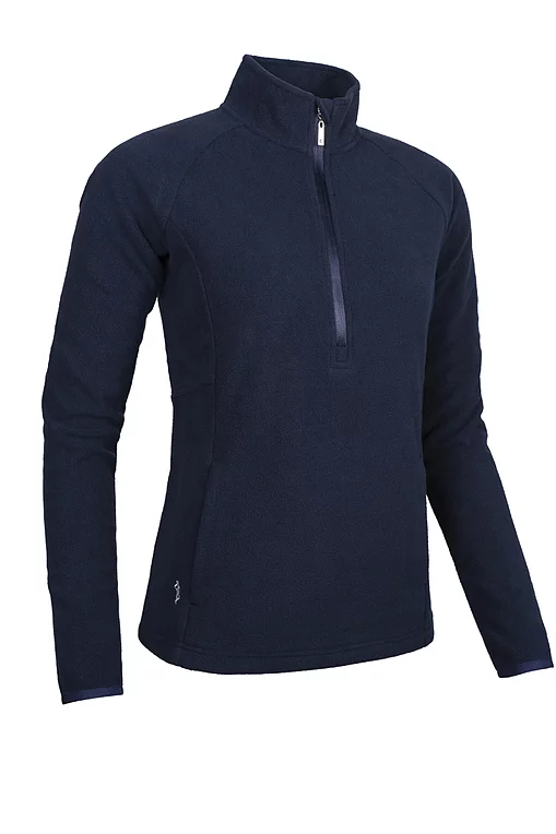 Ladies Quarter Zip Fleece Performance Midweight Golf Midlayer Sale