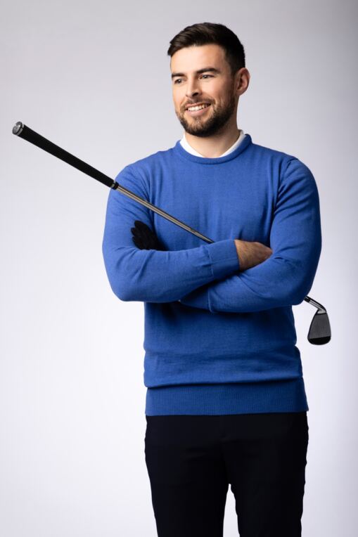 Merino Wool Golf Sweaters HandKnitted Merino Golf Sweaters for Men