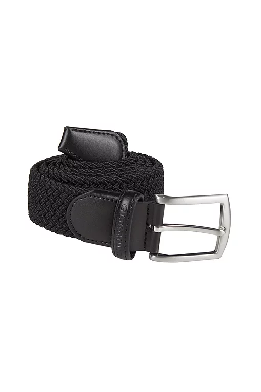 Mens and Ladies Performance Webbing Braided Golf Belt Black XS/S 90cm
