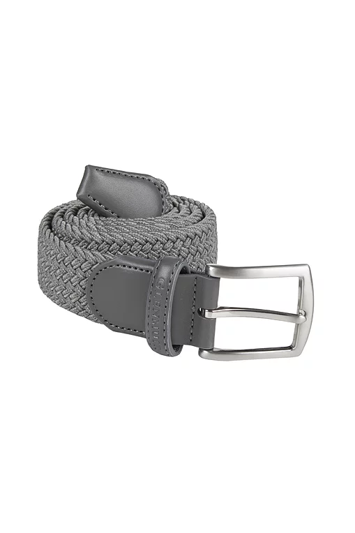 Mens and Ladies Performance Webbing Braided Golf Belt Light Grey M/L 105cm