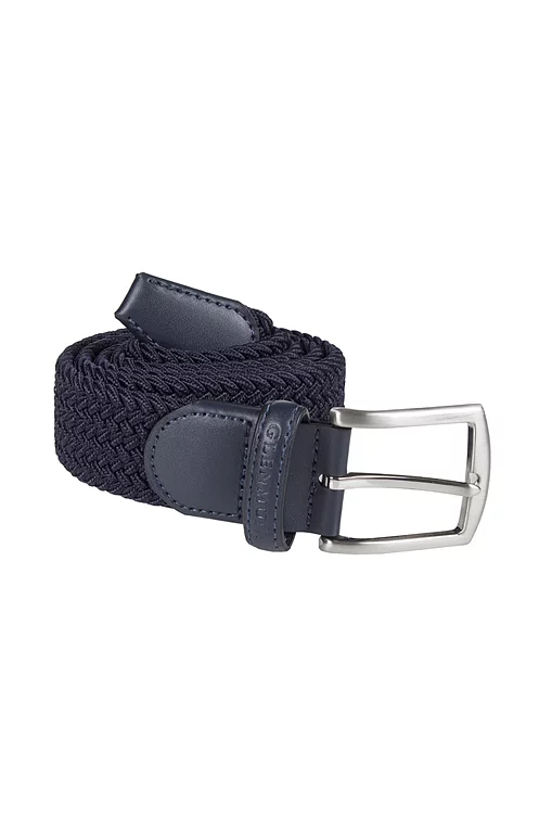 Mens and Ladies Performance Webbing Braided Golf Belt Navy XS/S 90cm