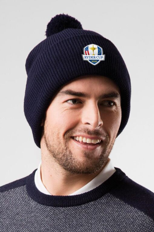 mens bobble hat and scarf set
