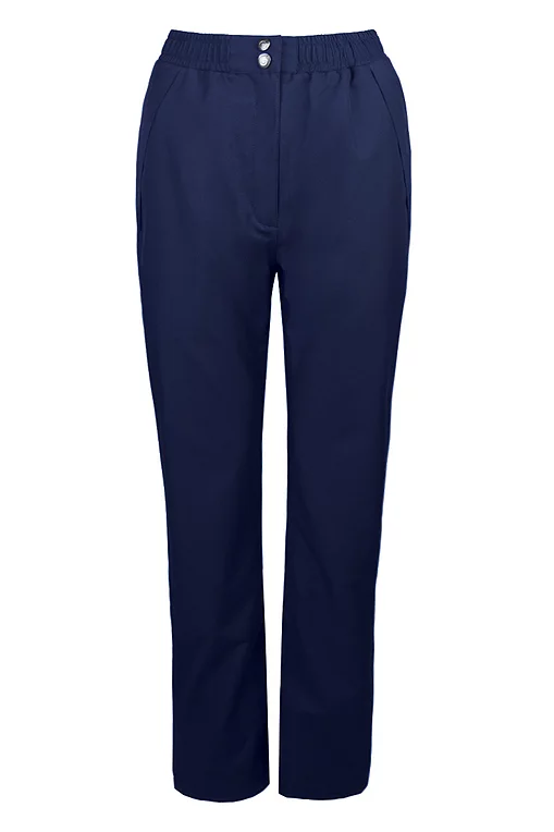 Ladies Waterproof Golf Trousers Navy S Regular [29"]