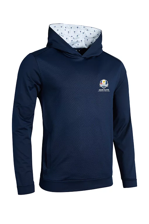 Official Ryder Cup 2027 Mens Hooded Performance Ryder Cup Lined Midweight Golf Midlayer