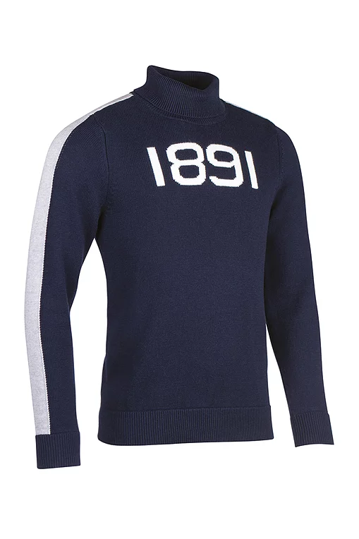 Mens and Ladies Roll Neck Sleeve Stripe Touch of Cashmere 1891 Heritage Sweater Sale Mens and Ladies Roll Neck Sleeve Stripe Touch of Cashmere 1891 Heritage Sweater Sale